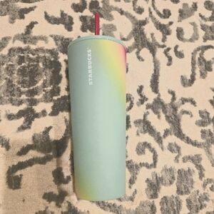 Starbucks Rainbow Gradient Tumbler 24oz Metal